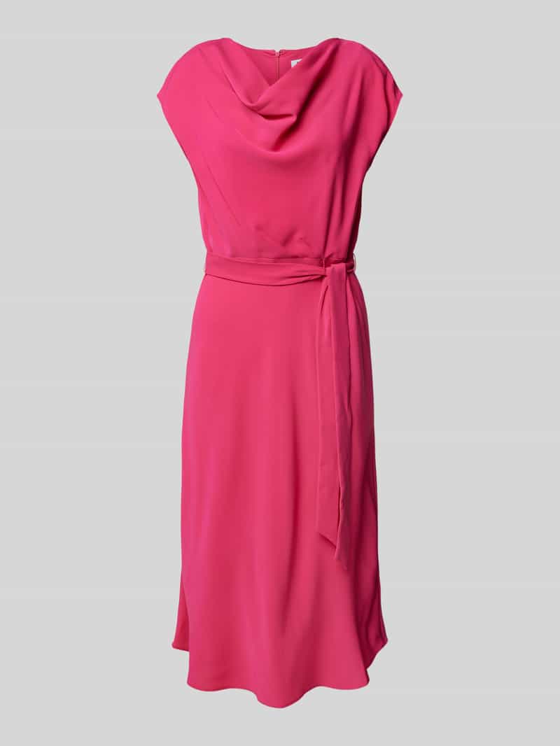 DKNY Midi-jurk met cascadehals