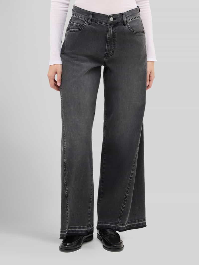 ANGELS Wide leg jeans van katoenmix model 'Liva Edgy'