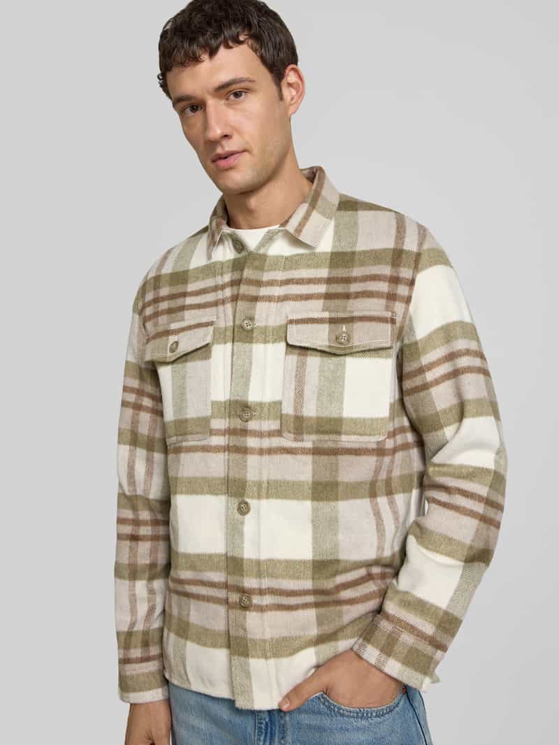 lindbergh Overhemdjack met knoopsluiting