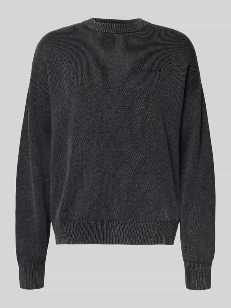 Pegador Oversized gebreide pullover met logo en ronde hals