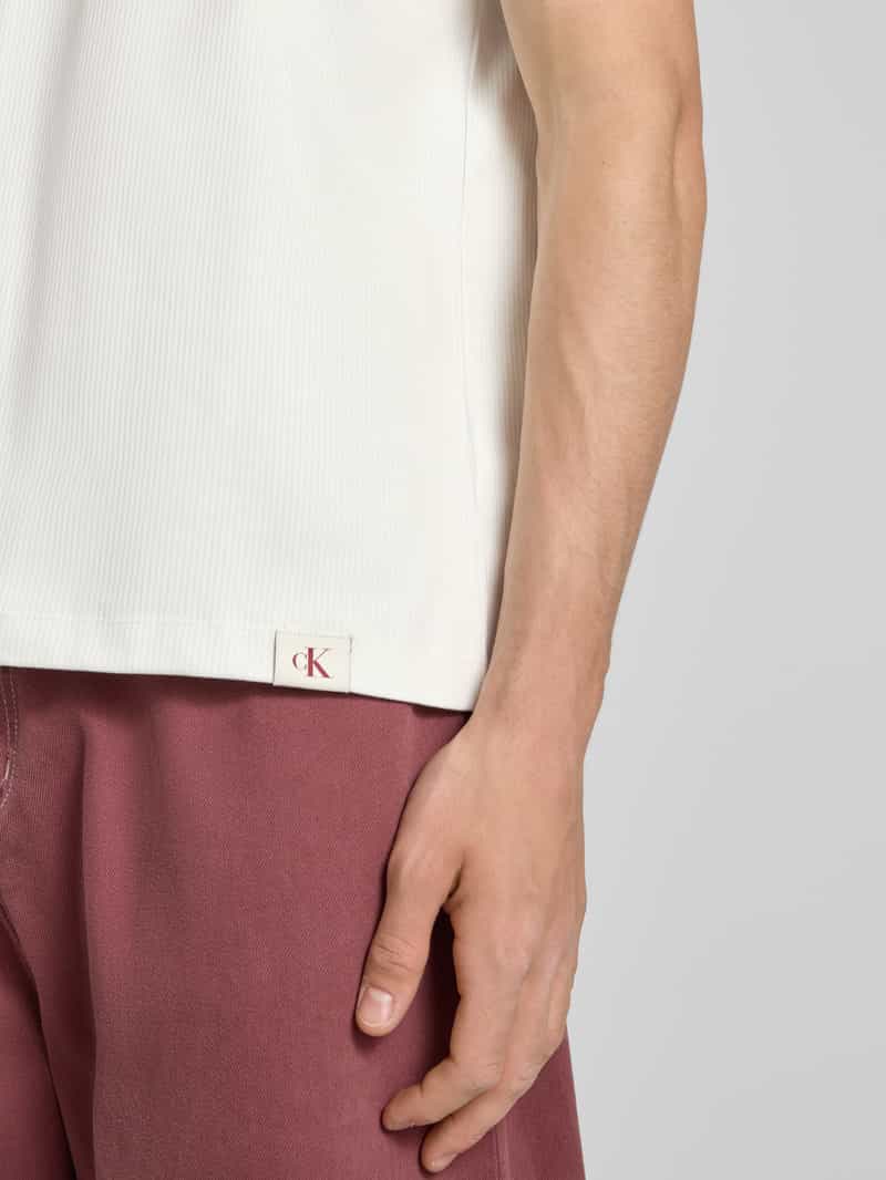 Calvin Klein Jeans Poloshirt met V-hals