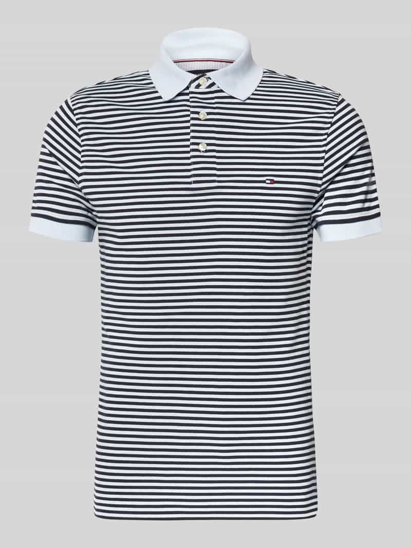 Tommy Hilfiger Slim fit poloshirt van een mix van katoen en elastaan
