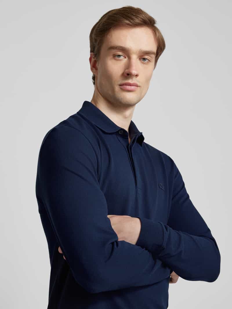 Lacoste Regular fit poloshirt in design met lange mouwen
