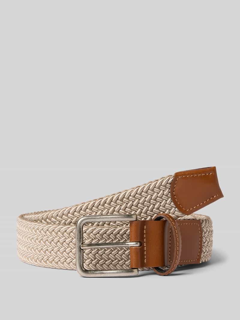 Gevlochten riem in two-tone-stijl