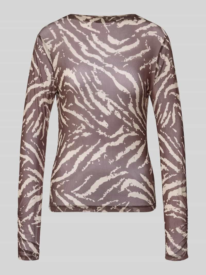 Slim fit longsleeve in semi-transparant design
