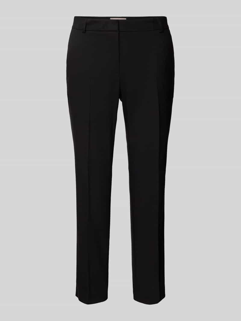 Christian Berg Woman Selection Regular fit stoffen broek met persplooien