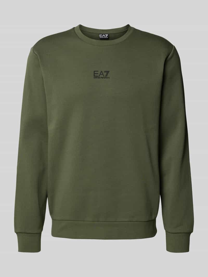 EA7 Emporio Armani Sweatshirt met labeldetail