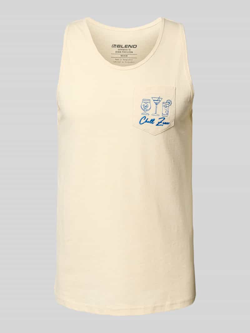 Blend Tanktop met borstzak model 'UERIK'