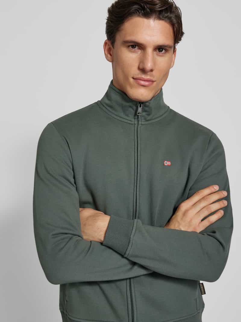 Napapijri Sweatjack met labelstitching model 'BALIS'