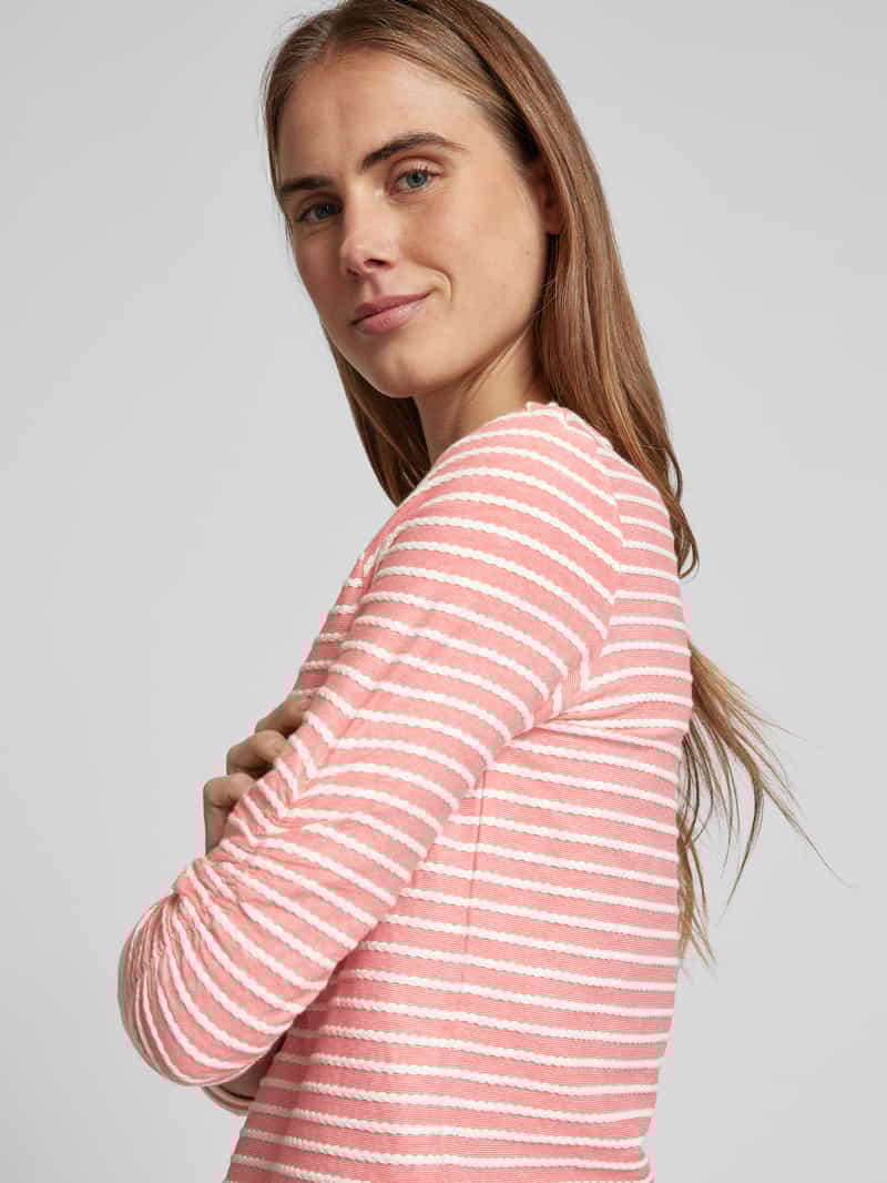 Tom Tailor Denim Getailleerd sweatshirt met geplooide mouwen