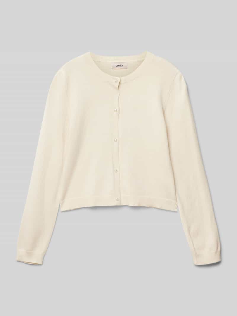 Only Regular fit gebreid jack van viscosemix model 'NATASHA LIFE'