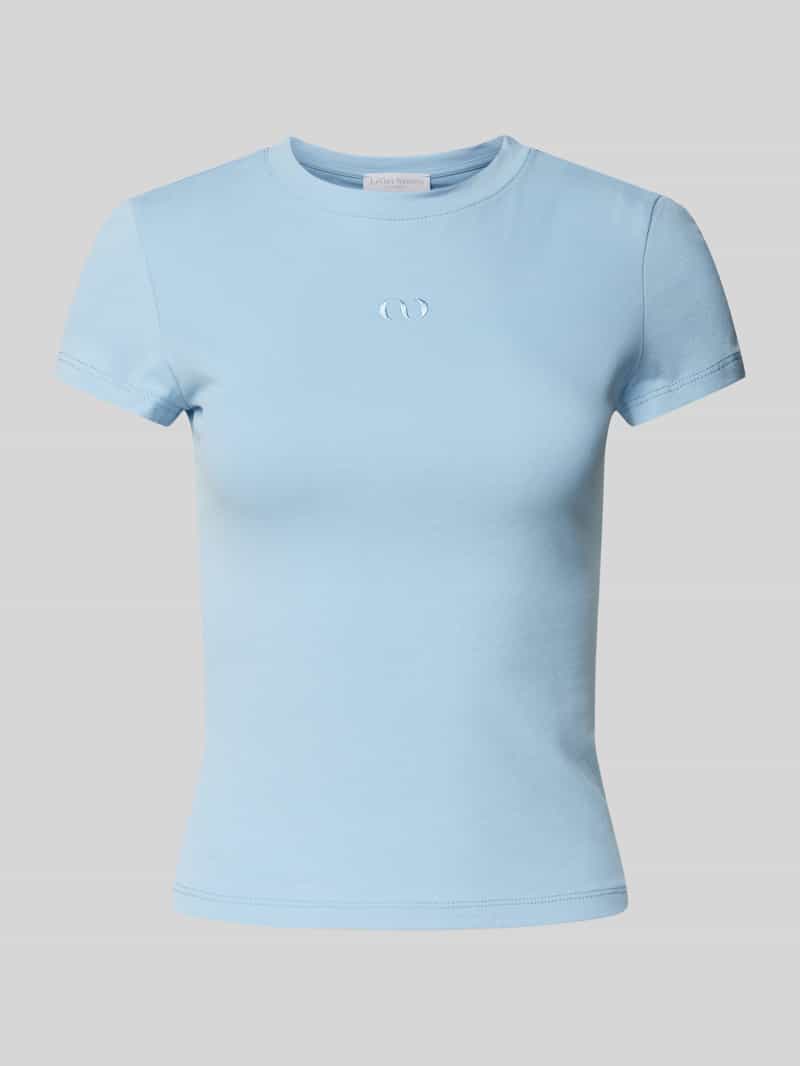 T-shirt met labelstitching - LeGer Studio-collectie
