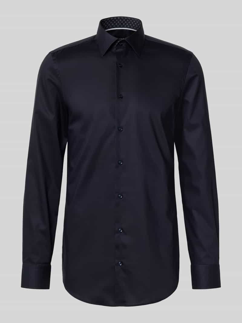 Boss Slim fit zakelijk overhemd met extra lange mouwen model 'HANK'