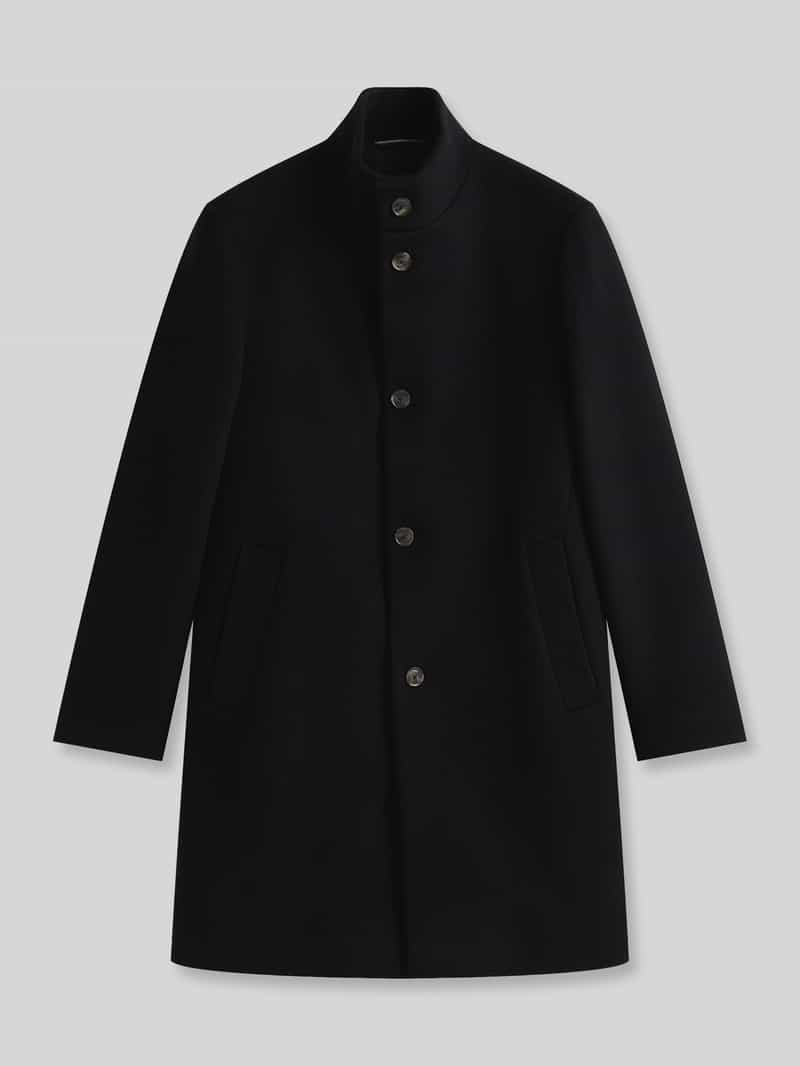Tommy Hilfiger Regular fit lange jas van wolmix