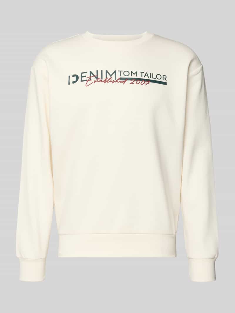 Tom Tailor Denim Regular fit sweatshirt van katoenmix