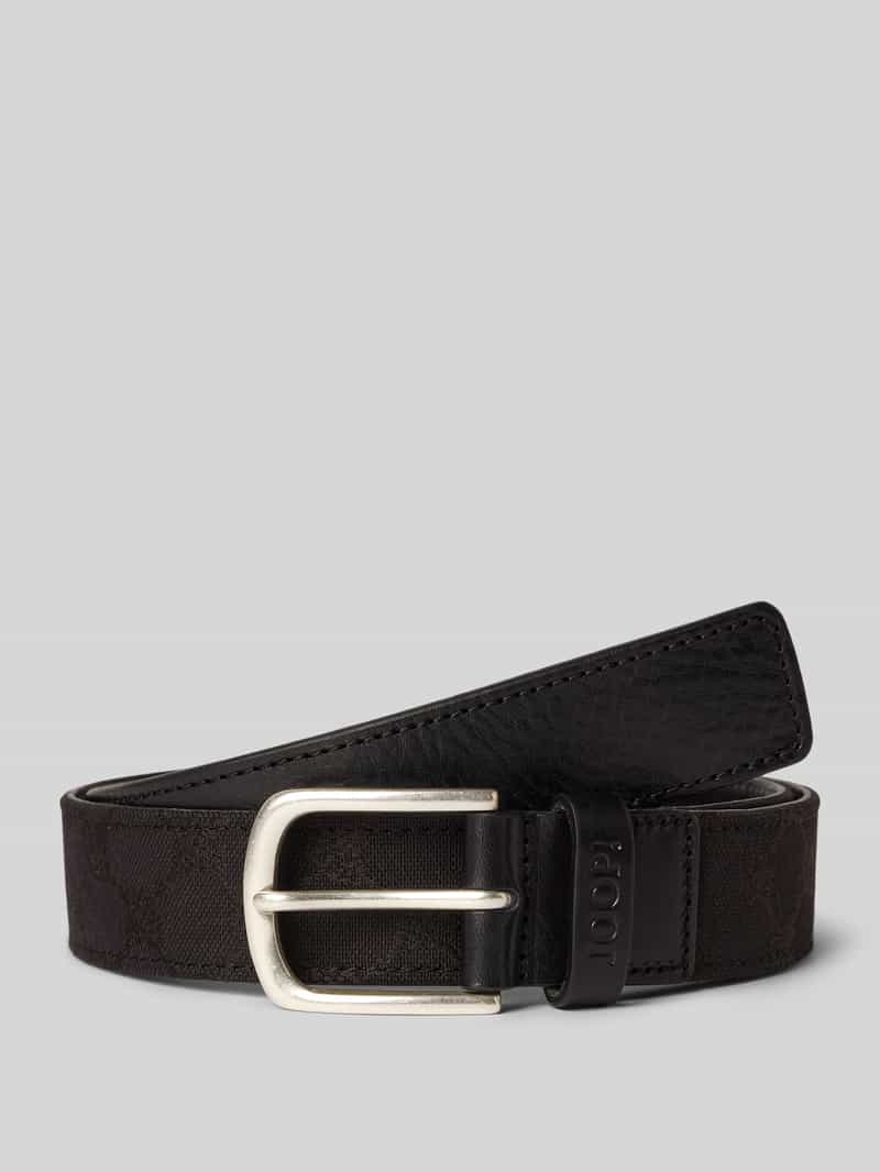 JOOP! Collection Riem met logomotief en doornsluiting