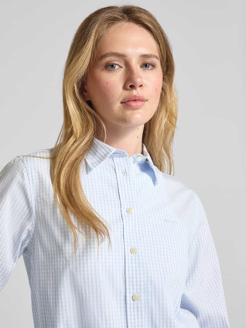 Gant Regular fit overhemdblouse met labelstitching