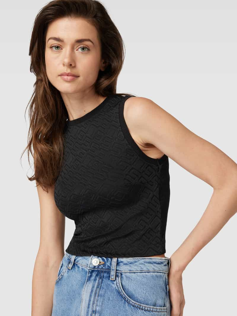 Guess Korte top met all-over logomotief model 'OFELIA'