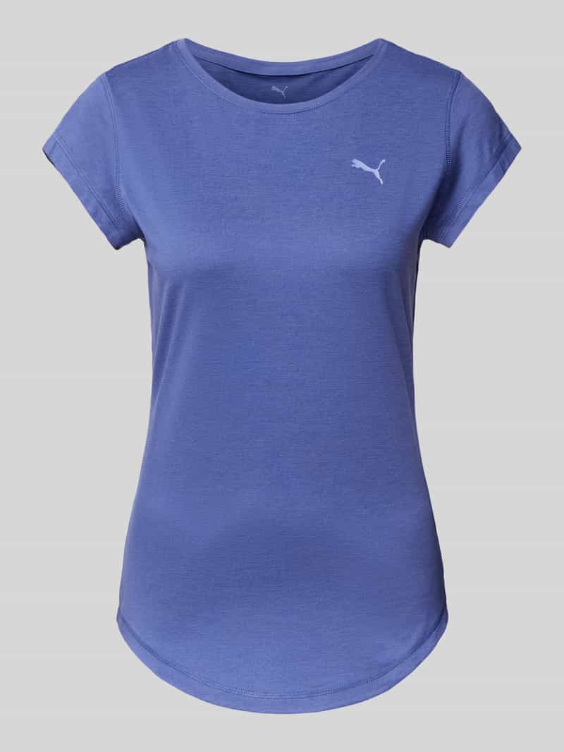 PUMA PERFORMANCE T-shirt met logoprint model 'Cloudspun Heather'