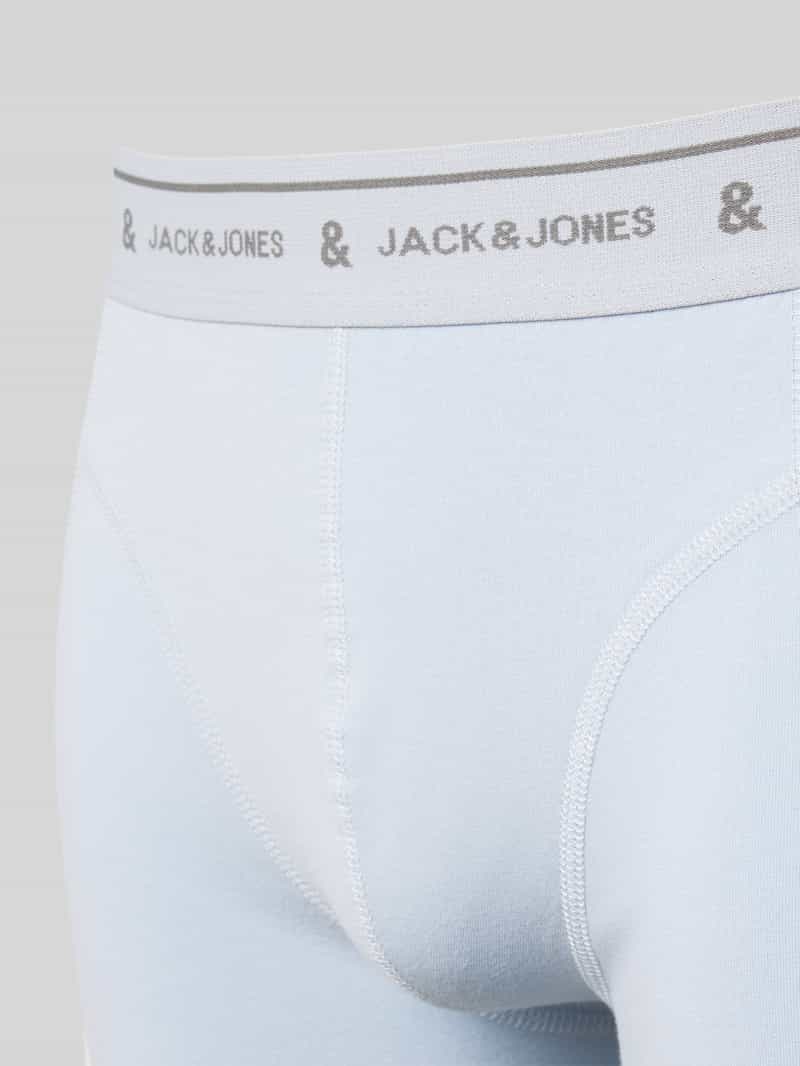 jack & jones Boxershort met elastische band met label in een set van 3 stuks model 'WYATT'