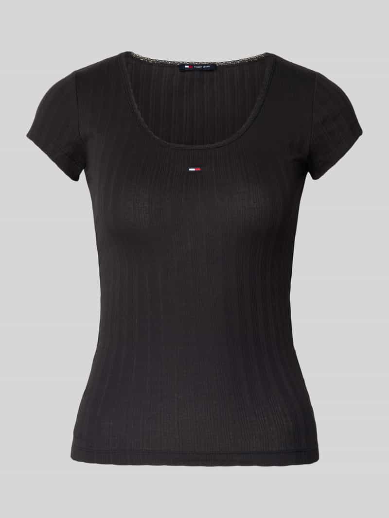 Tommy Jeans Slim fit shirt met ribstructuur