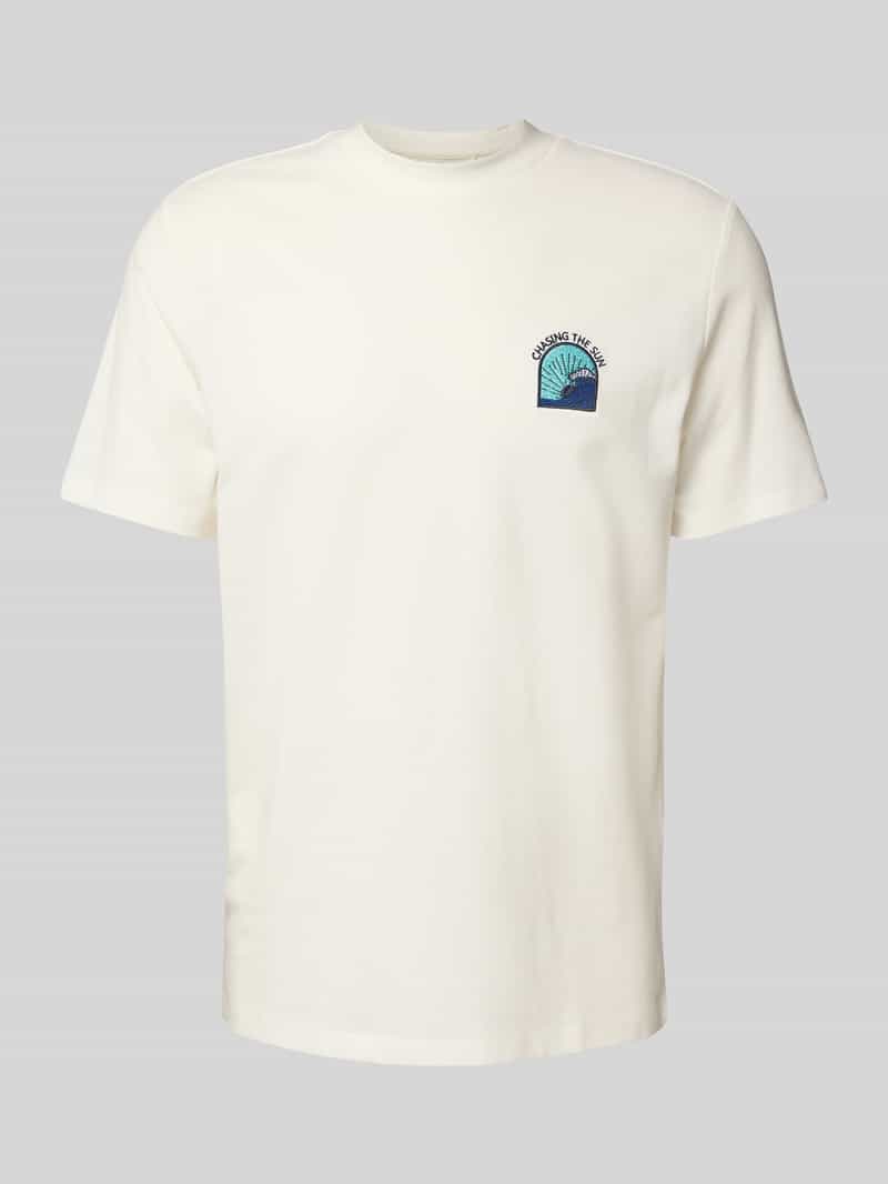 Blend T-shirt met motief- en statementstitching model 'JOBBE'