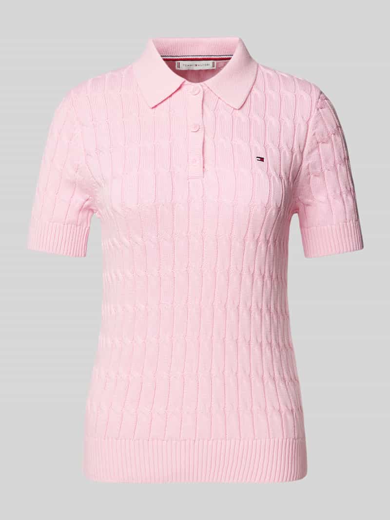 Tommy Hilfiger Gebreid shirt met kabelpatroon