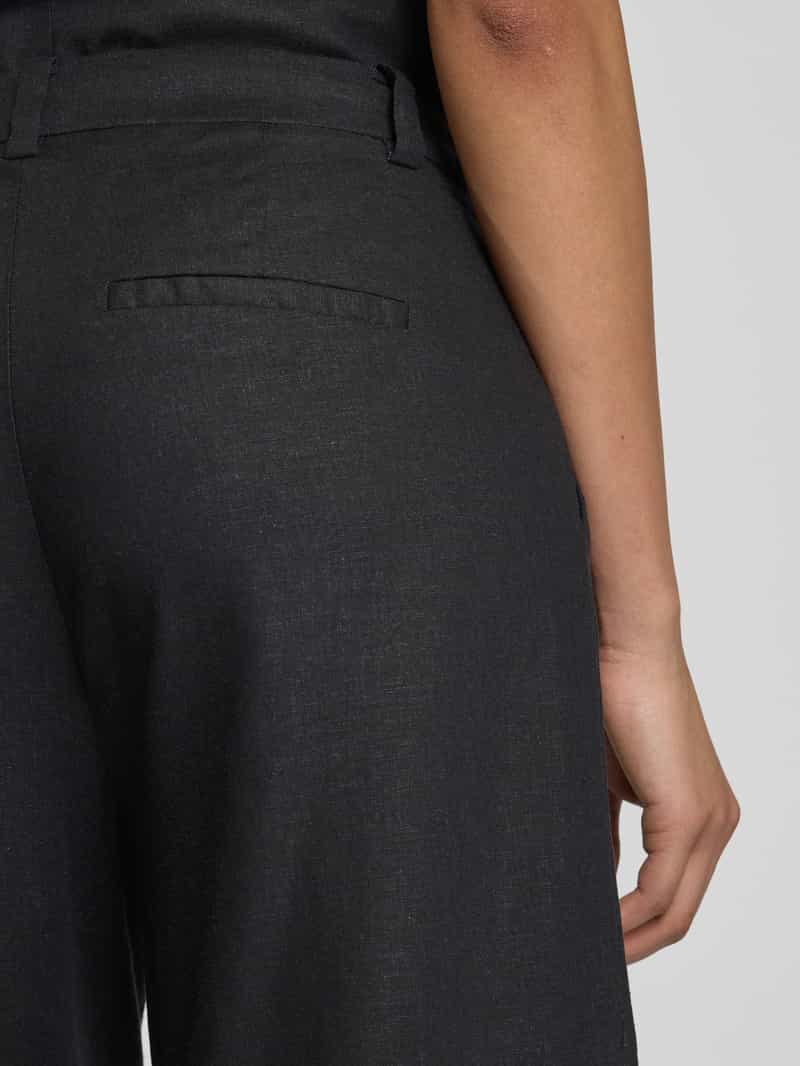 Gestuz Wide leg korte broek met bandplooien model 'izza'