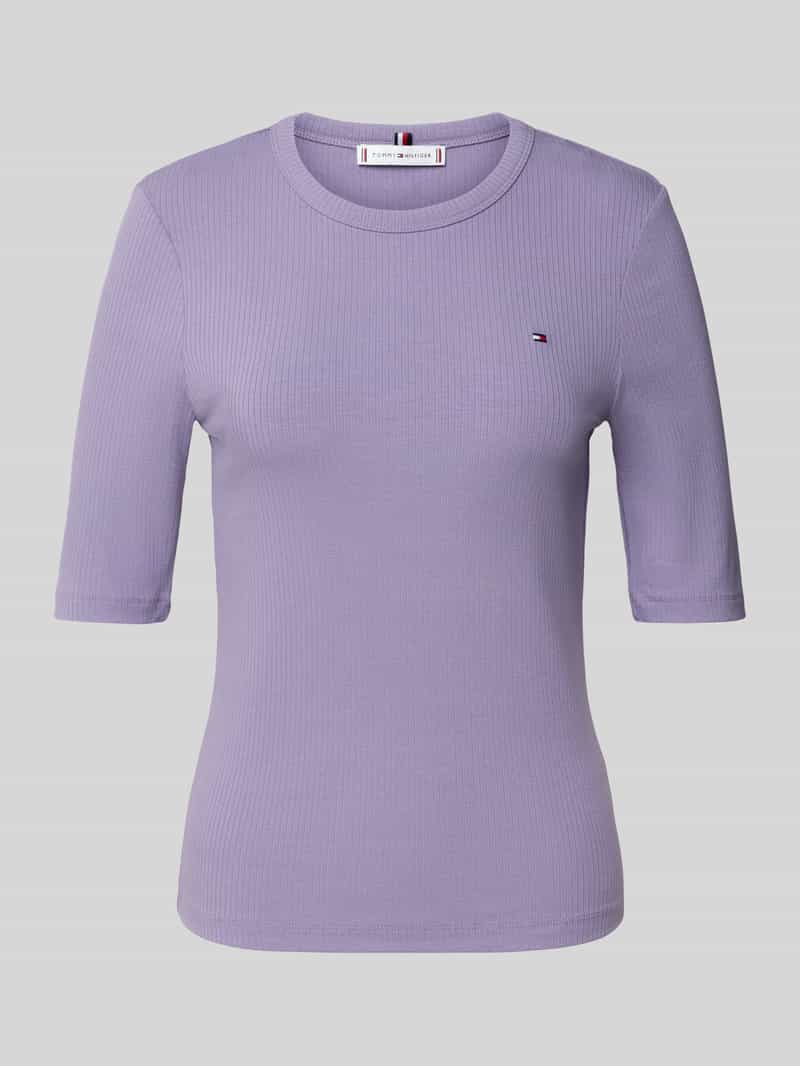 Tommy Hilfiger Slim fit T-shirt van viscosemix
