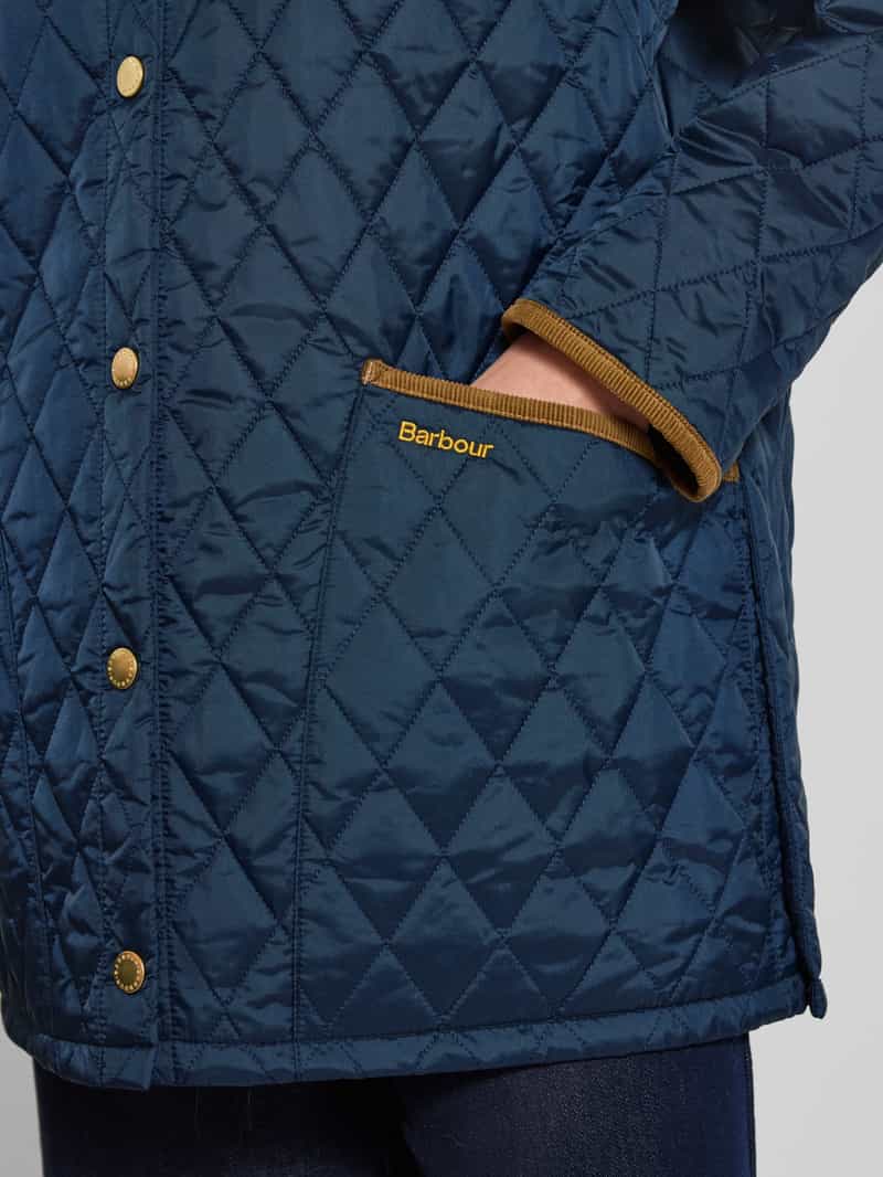 Barbour Regular fit gewatteerd jack met corduroy model 'MODERN LIDDESDALE'