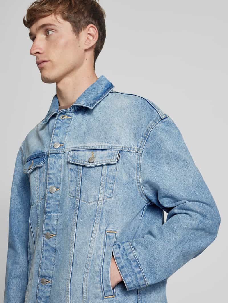 REVIEW Regular fit jeansjack van puur katoen