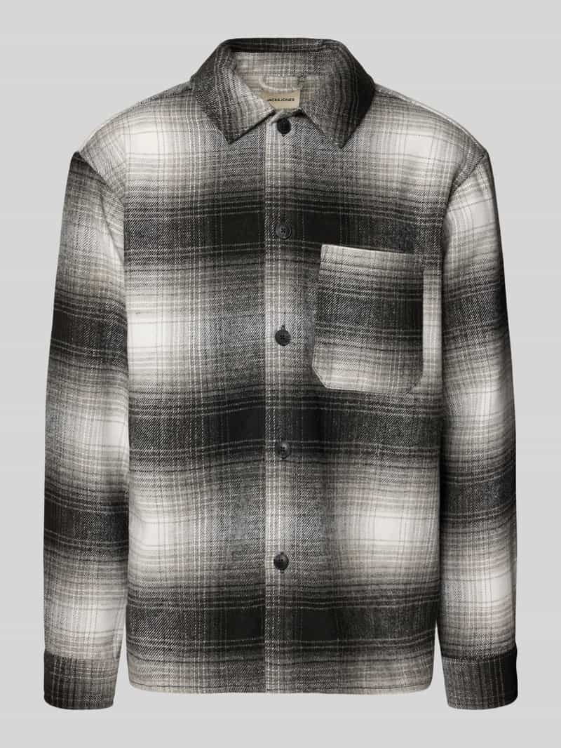 jack & jones Regular fit overhemdjack met borstzak model 'ZAC'
