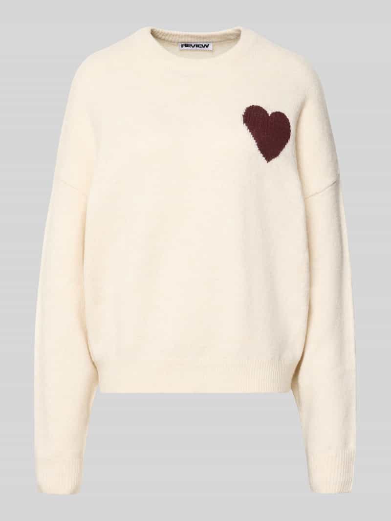 regular fit trui in brei-look