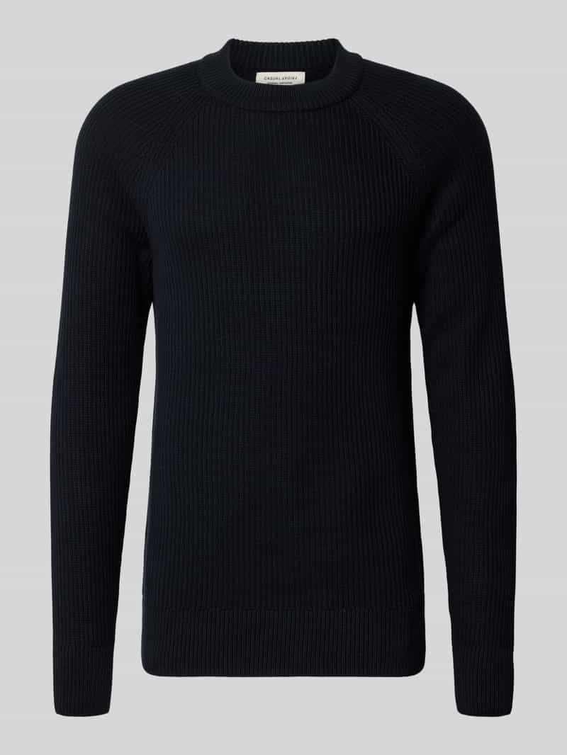 casual friday Gebreide pullover met ronde hals model 'Kristian'