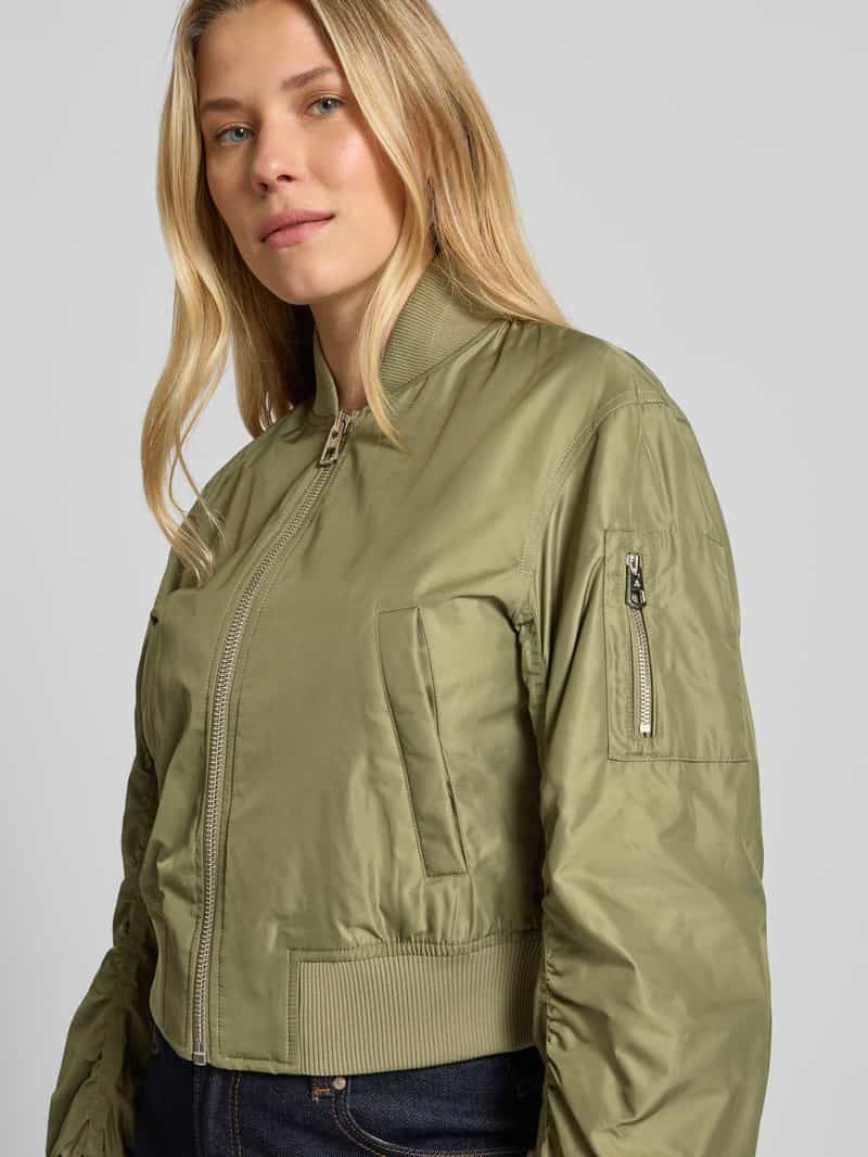 Marc O'Polo Relaxed fit bomberjack met ribboorden