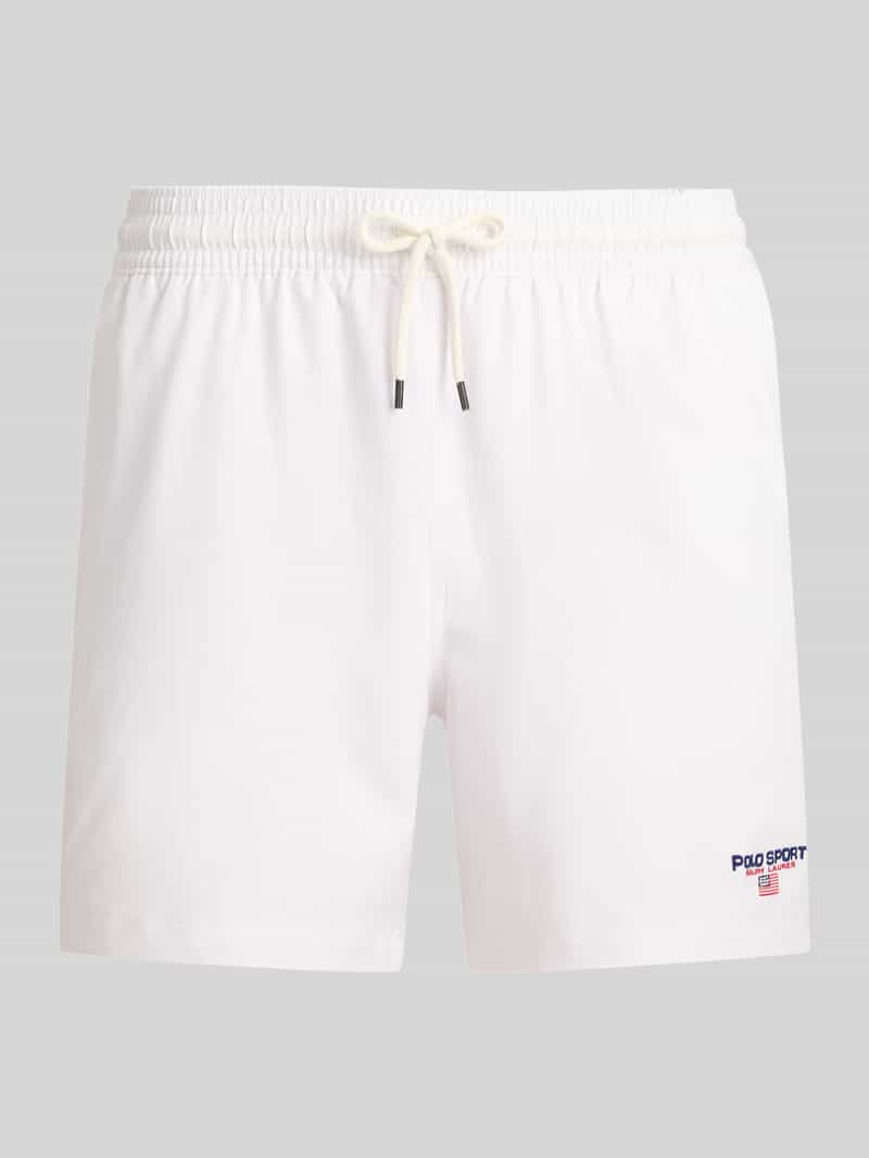 Zwemshorts met labelstiksel