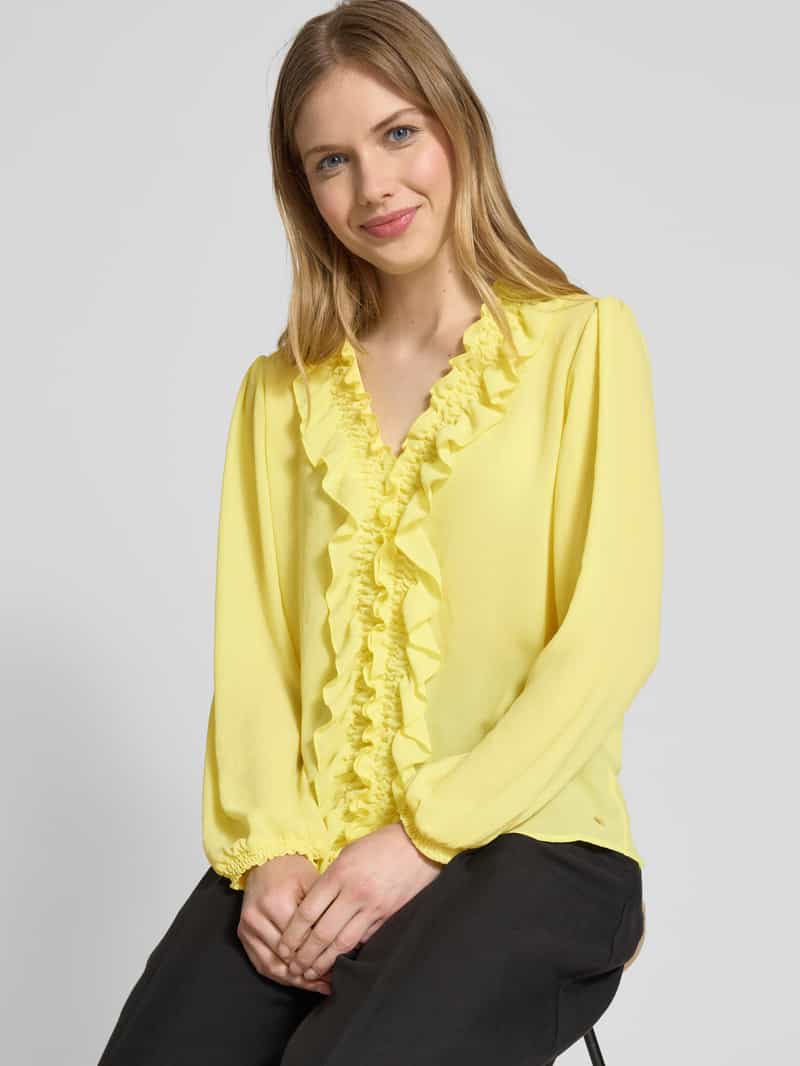 Marc Cain Regular fit blouse met ruches