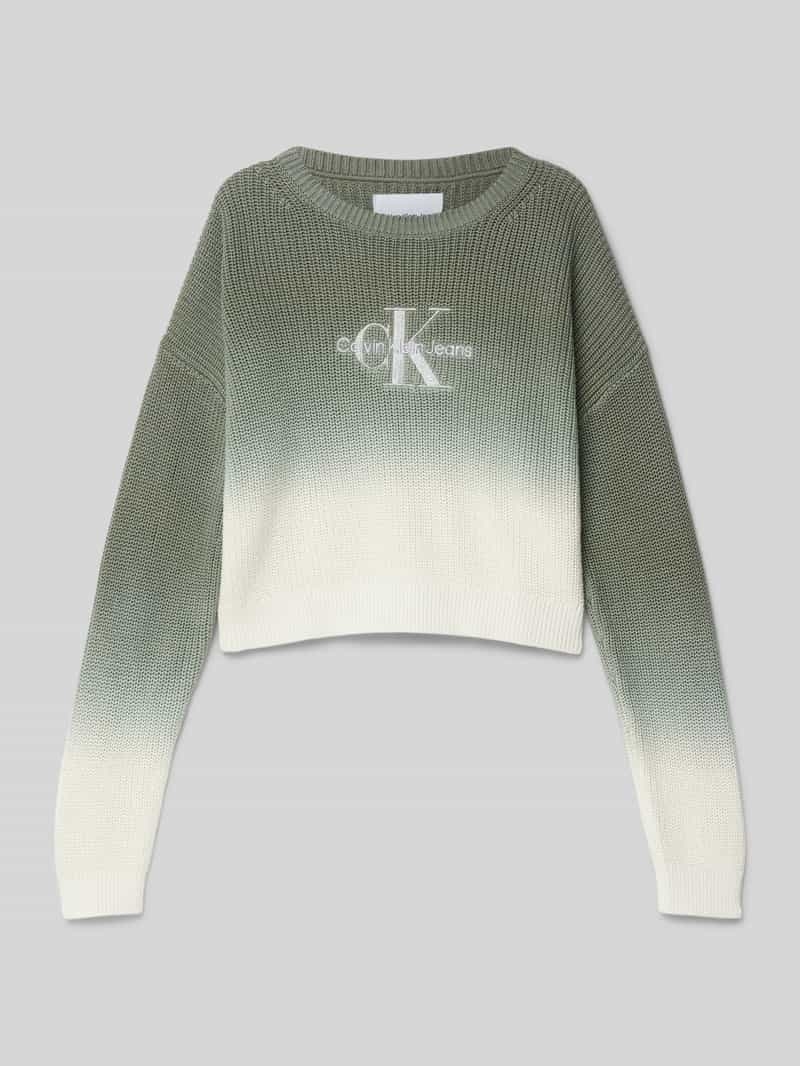 Calvin Klein Jeans Gebreide pullover met ronde hals