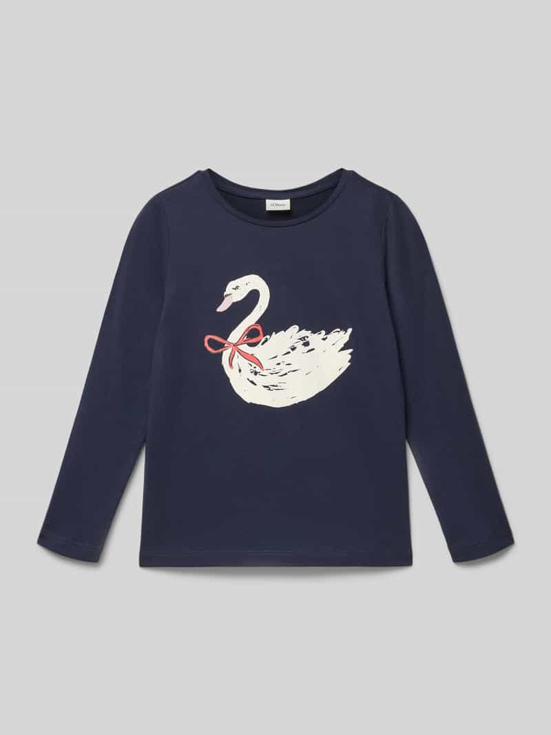 Regular fit shirt met lange mouwen van puur katoen