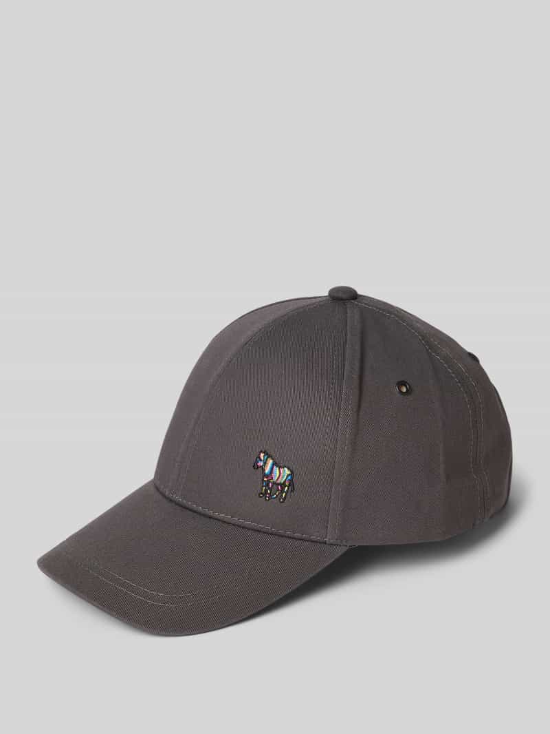 Paul Smith Baseballpet met motiefstitching model 'ZEBRA'