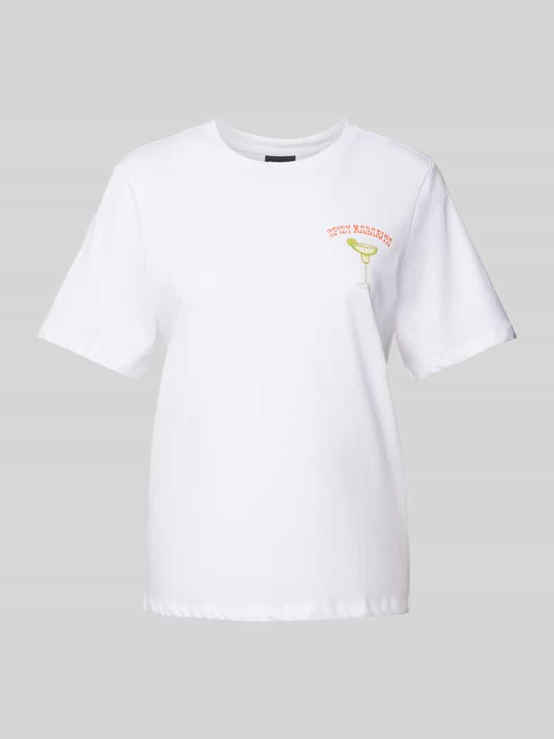 Pieces T-shirt met motiefprint