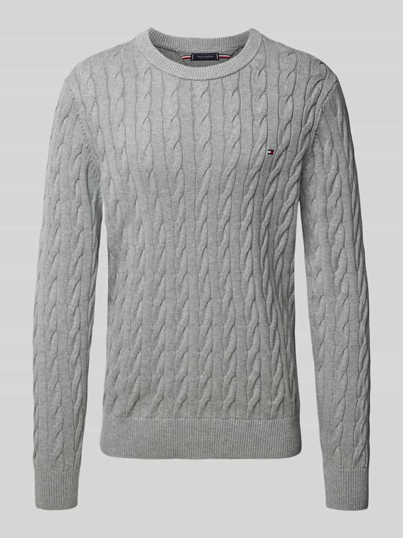 Tommy Hilfiger Regular fit gebreide pullover van zuiver katoen