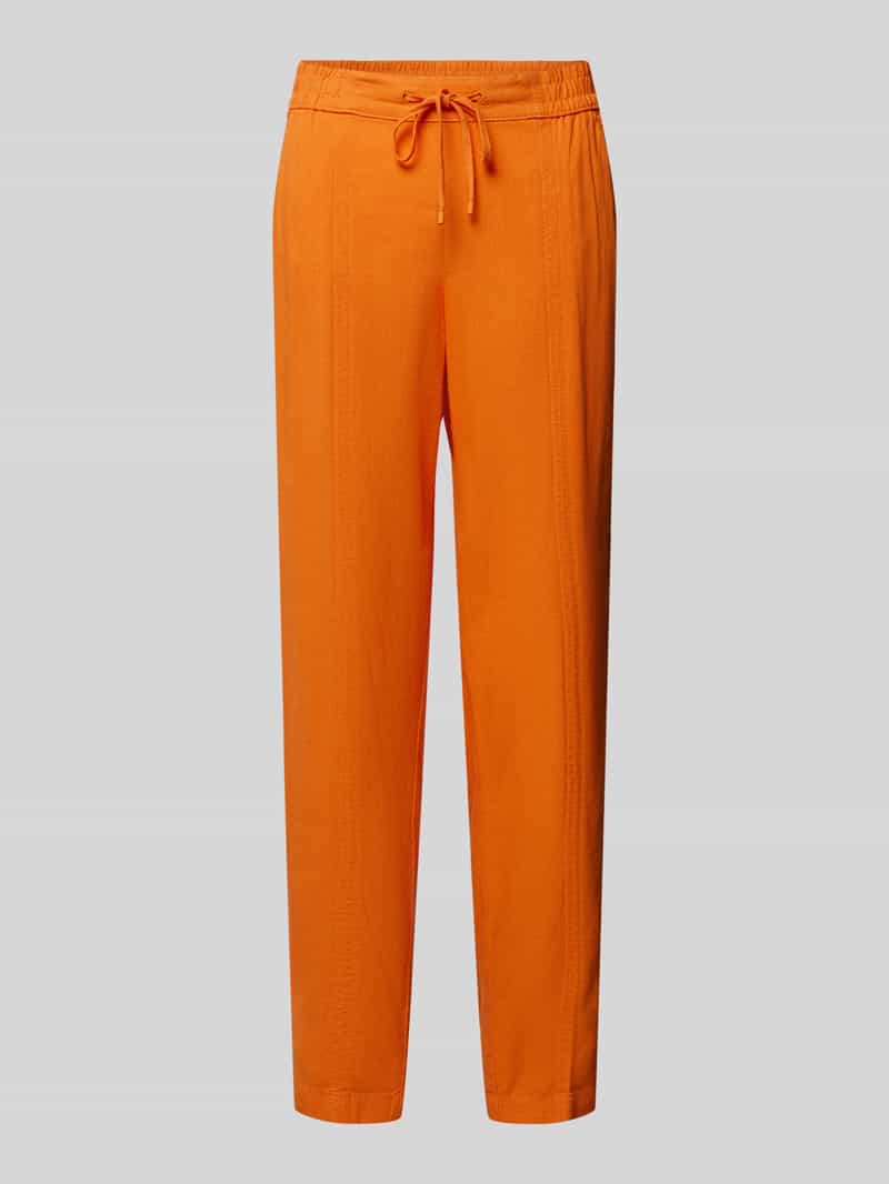s.Oliver RED LABEL Tapered fit stoffen broek met tunnelkoord