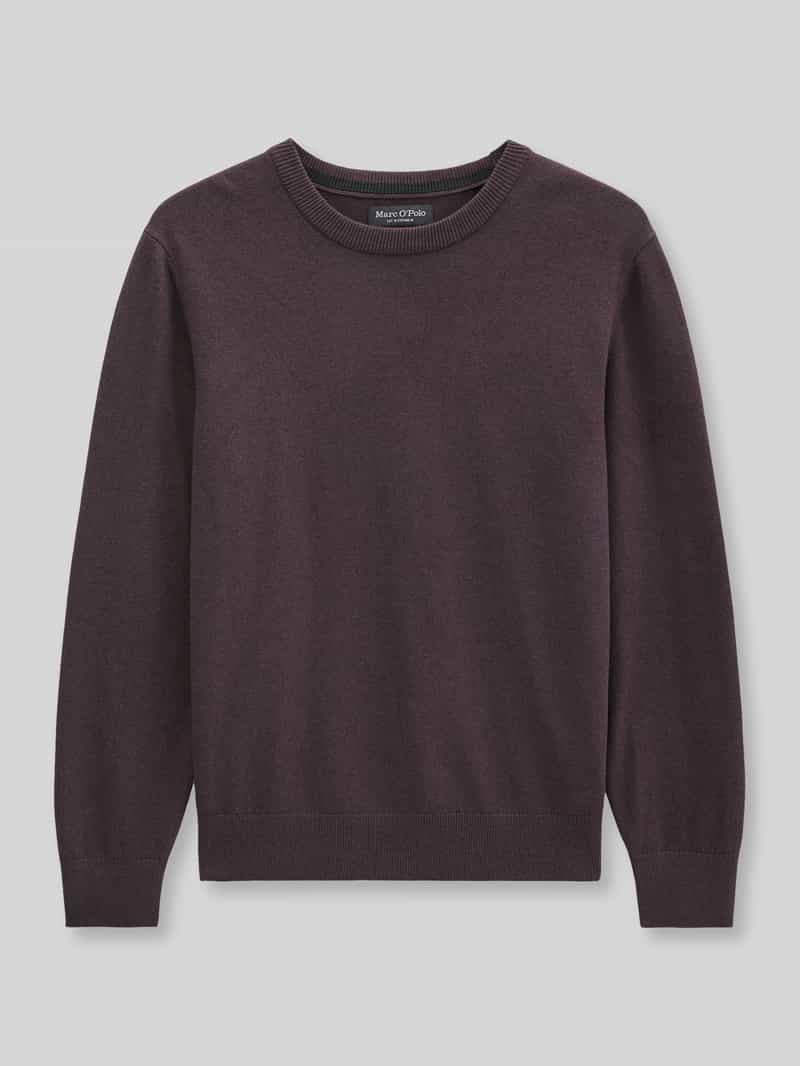 Regular fit pullover van katoenmix met scheerwol