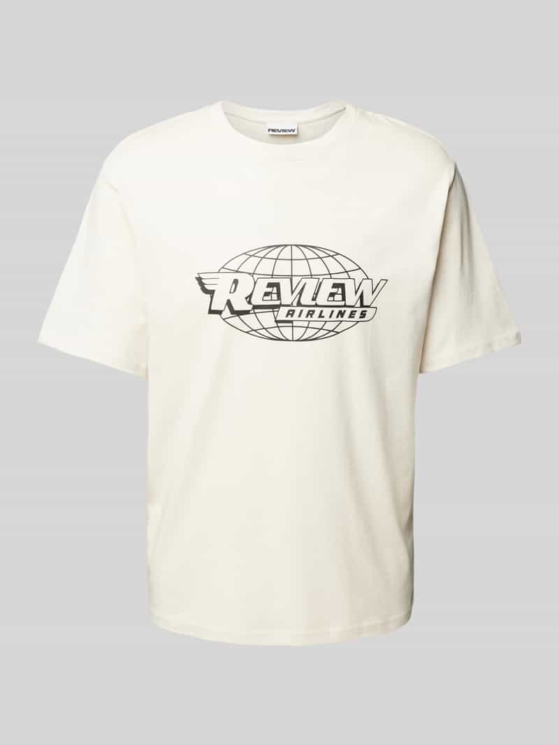 Regular fit T-shirt met ronde hals
