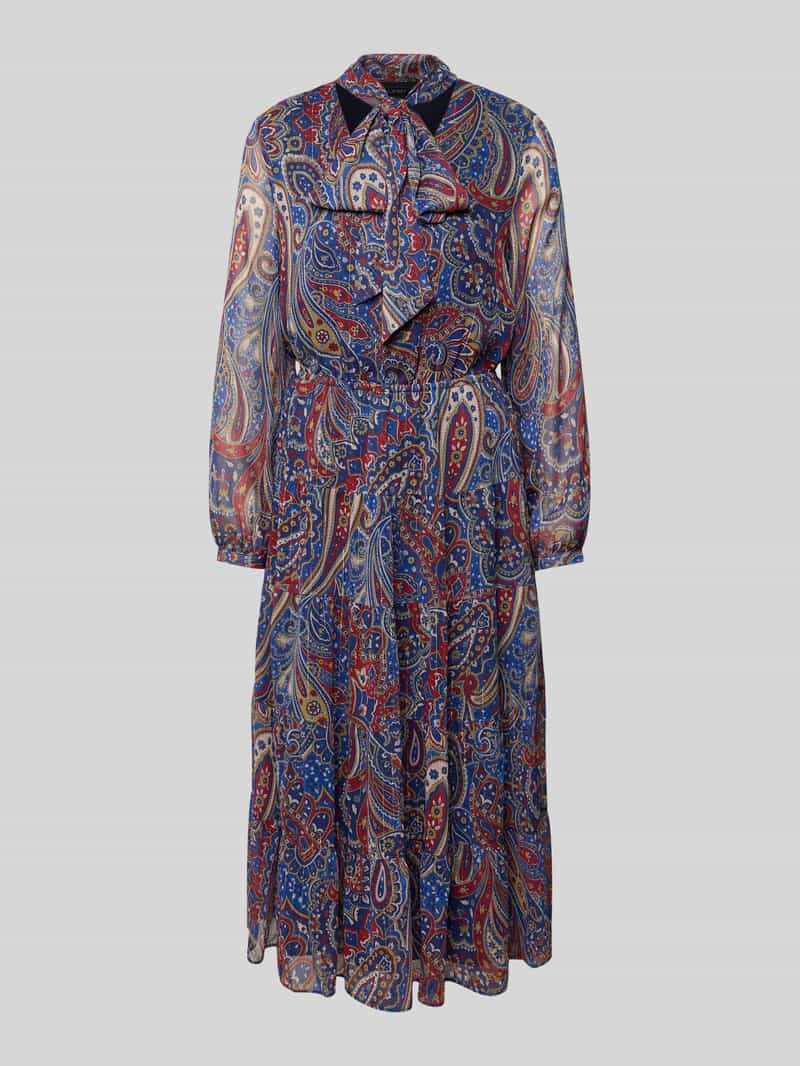 Lauren Ralph Lauren Midi-jurk met strik model 'RADHEYA'