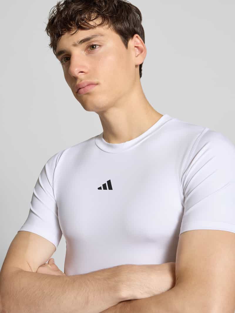 adidas Training Slim fit T-shirt met logoprint