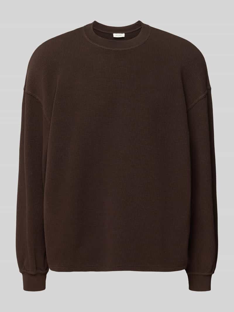 American vintage Oversized sweatshirt met ribboorden model 'TOFFY'