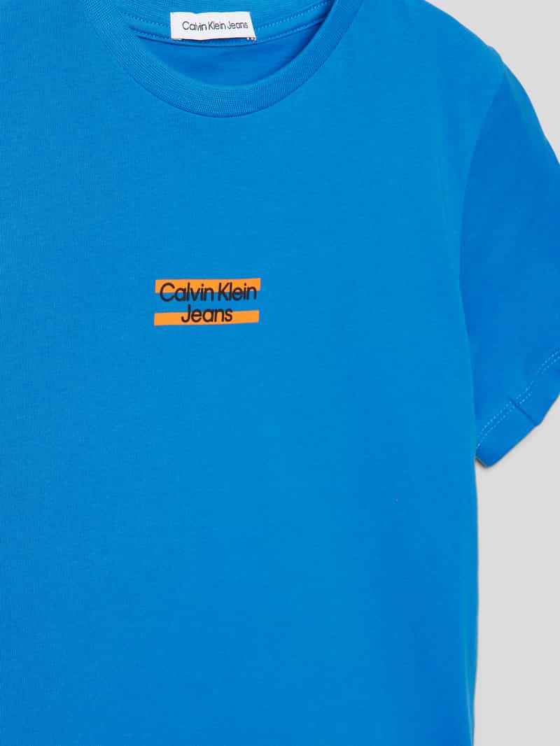 Calvin Klein Jeans T-shirt met labeldetails