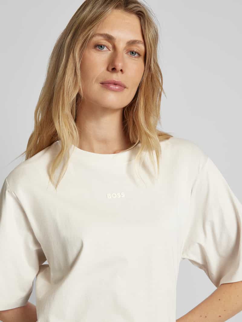 Boss Orange Oversized T-shirt met labelprint model 'Enis'